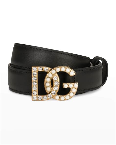 dolce gabbana swarovski bunt gürtel|Dolce&Gabbana DG Swarovski Crystal & Pearl Leather Belt.